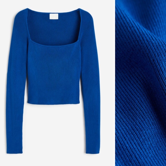 H&M Tops - Square Neck long sleeve